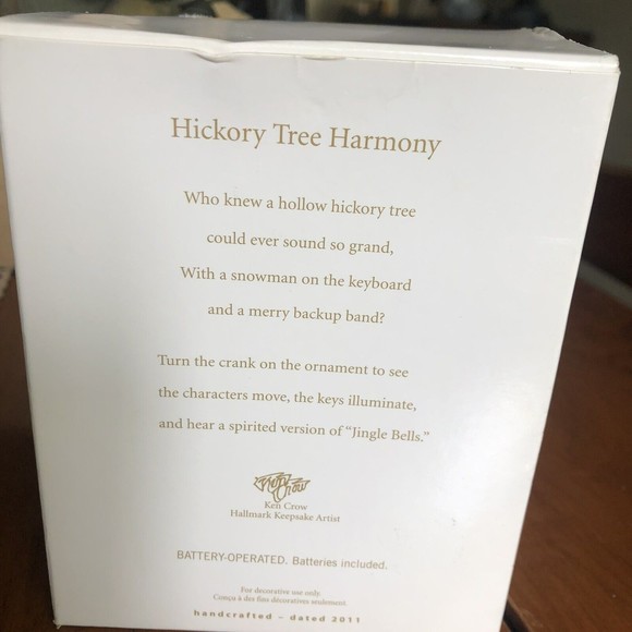 2011 Animated Musical Hallmark Keepsake Ornament Hickory Tree Harmony - Picture 6 of 10